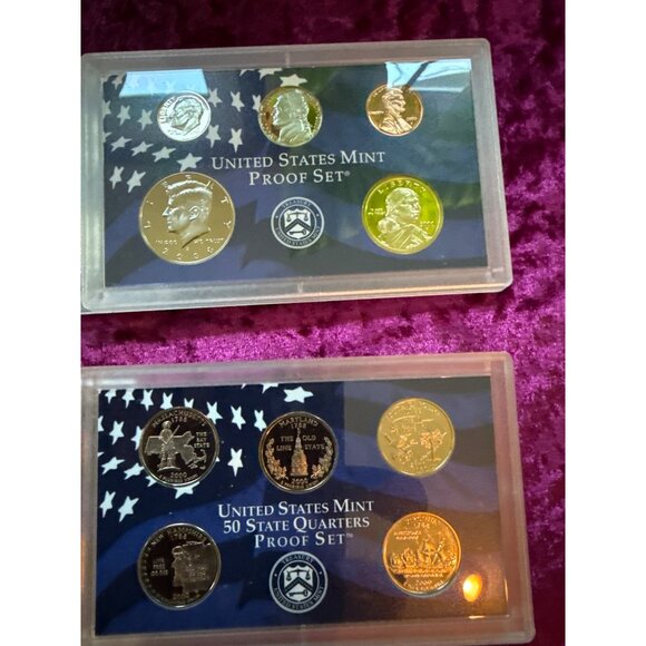 2000 US Mint Proof Set & 50 State Quarters Proof Set In Original Packaging - Picture 4 of 5